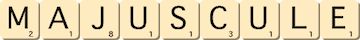 majuscule majuscule