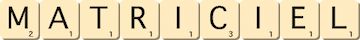 matriciel matriciel