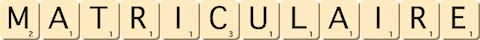matriculaire