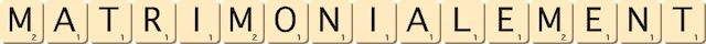 matrimonialement