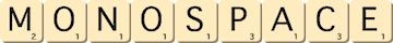 monospace monospace