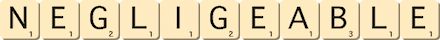 negligeable