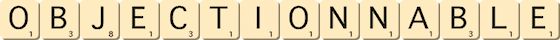 objectionnable