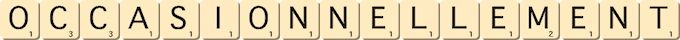 occasionnellement