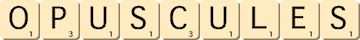 opuscules opuscules