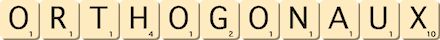 orthogonaux orthogonaux