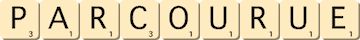 parcourue parcourue