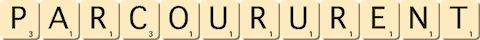 parcoururent parcoururent