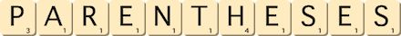 parentheses parentheses