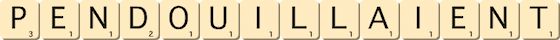 pendouillaient pendouillaient