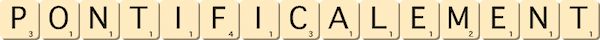 pontificalement