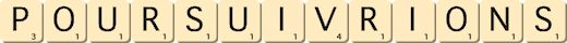 poursuivrions poursuivrions