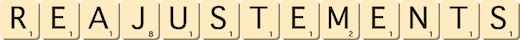 reajustements reajustements