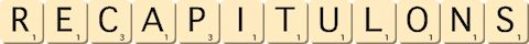 recapitulons recapitulons