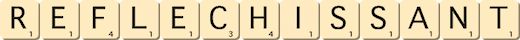 reflechissant reflechissant