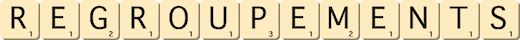 regroupements regroupements