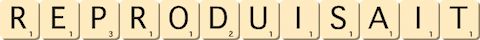 reproduisait