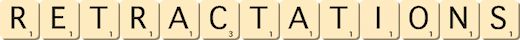 retractations