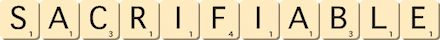 sacrifiable