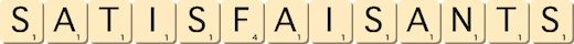 satisfaisants satisfaisants