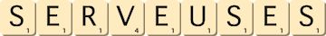 serveuses serveuses
