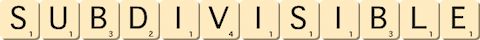 subdivisible