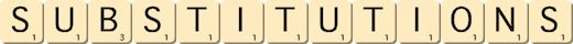 substitutions