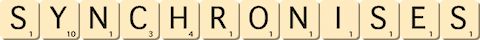 synchronises synchronises