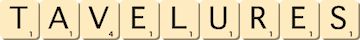 tavelures tavelures