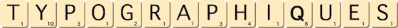 typographiques typographiques