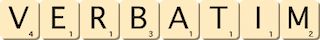 verbatim