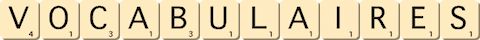 vocabulaires vocabulaires
