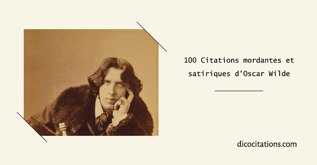 Plongez dans l'univers d'Oscar Wilde et laissez-vous sduire par ses mots, ses ides et son esprit incomparable. Dcouvrez ses citations les plus clbres