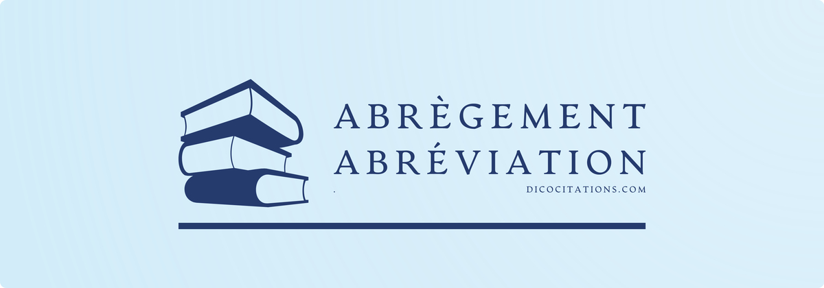 Abrgement ou Abrviation