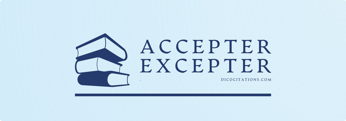 Accepter ou Excepter