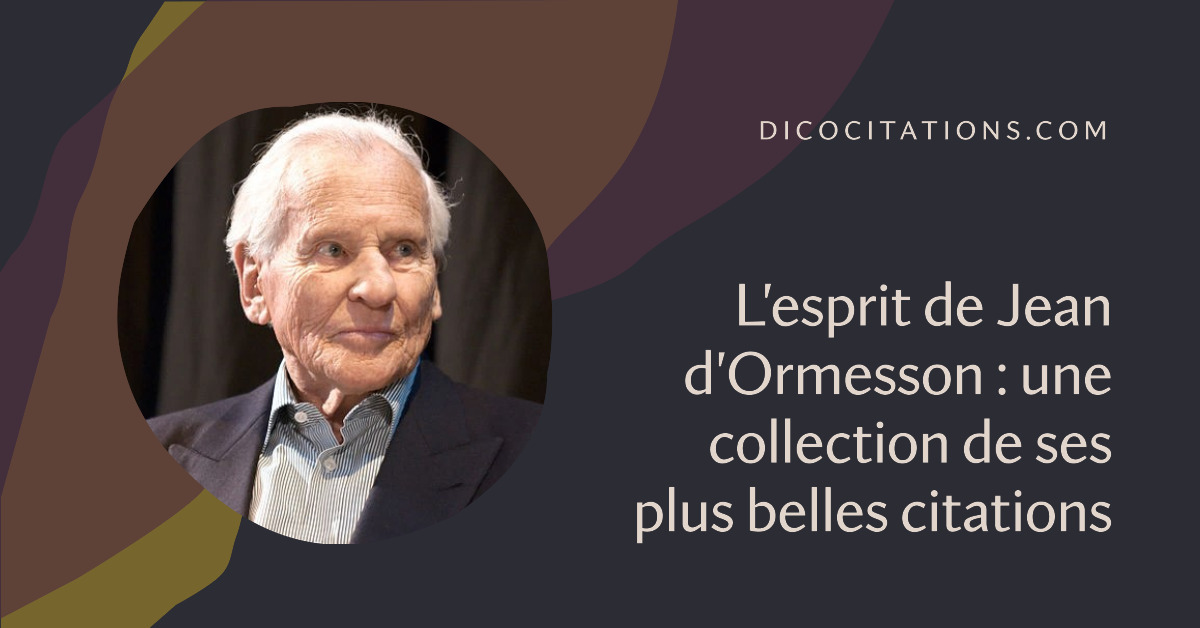Plongez dans ce recueil et savourez les plus 100 belles penses de Jean d'Ormesson. Une exprience de lecture qui promet d'tre dlicieuse, rjouissante, et enrichissante. 