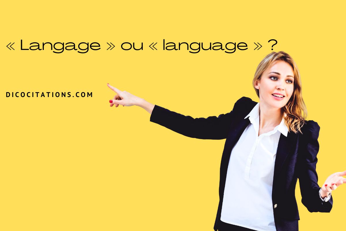 Langage ou language ? 